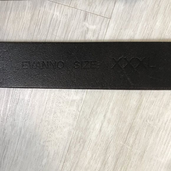 Evanno XXXL Dark Brown Genuine Leather Belt leather measures 49.5" - Picture 4 of 4